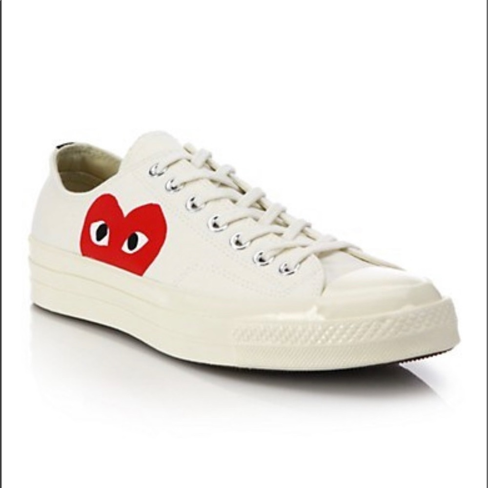 Converse Chuck Taylor All-Star Hi Comme Des Garcons PLAY Sneakers in White